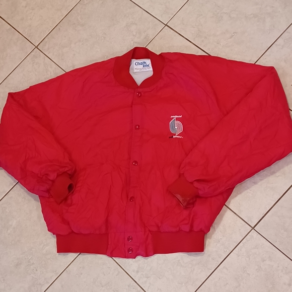 Vintage Portland trailblazers chalk line jacket Bomber & Varsity